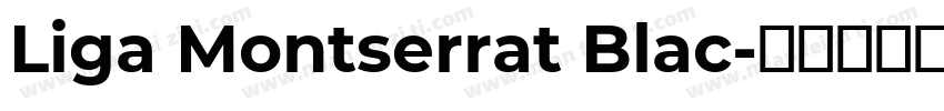 Liga Montserrat Blac字体转换